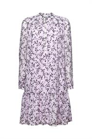 Chiffon-Minikleid mit Print lavender