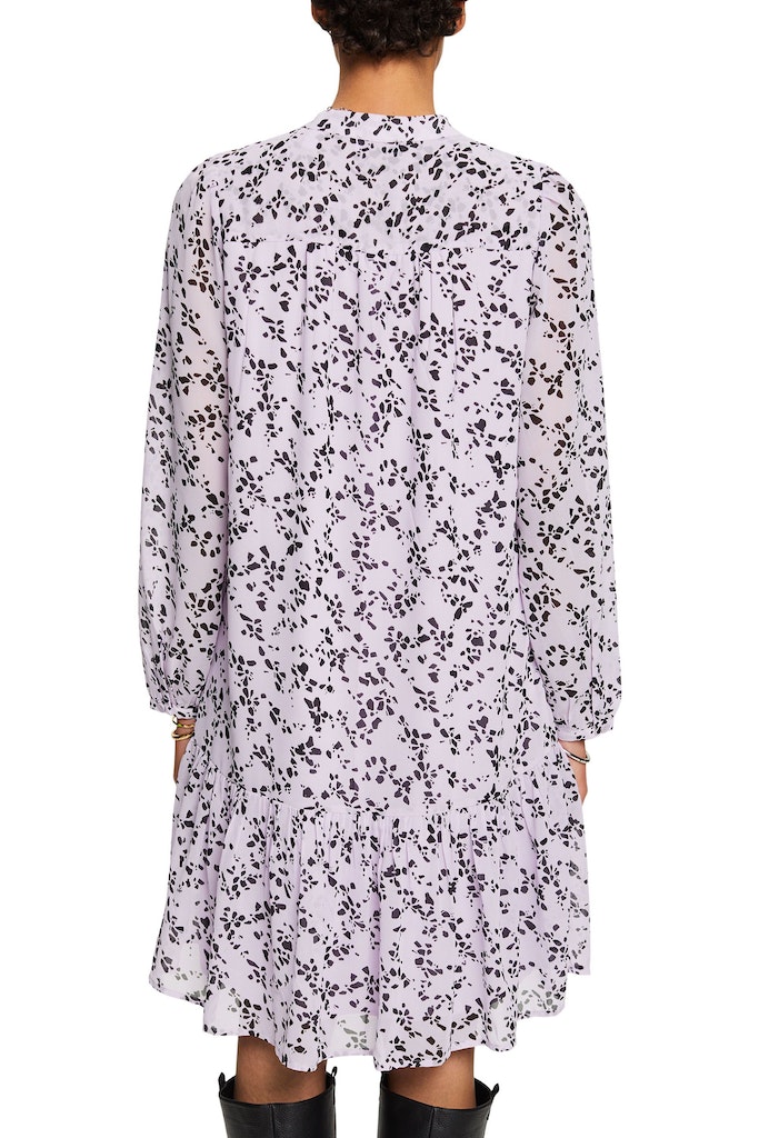 chiffon-minikleid-mit-print-lavender