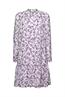 Chiffon-Minikleid mit Print lavender