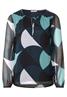 Chiffon Printbluse cool vintage green