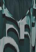 Chiffon-Tunika mit Print hunter green