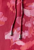 Chiffon-Tunika mit Raffung glory red