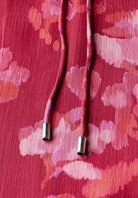 Chiffon-Tunika mit Raffung glory red