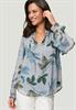 Chiffonbluse creamblue