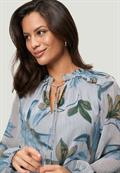Chiffonbluse creamblue