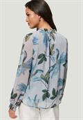 Chiffonbluse creamblue