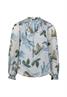 Chiffonbluse creamblue