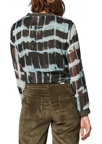 Chiffonbluse grün