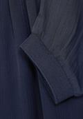 Chiffonbluse mit Gummibund deep blue