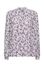 Chiffonbluse mit Print lavender