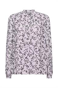 Chiffonbluse mit Print lavender