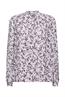 Chiffonbluse mit Print lavender