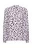 Chiffonbluse mit Print lavender