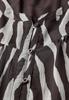Chiffonbluse mit Zebra Print deep roast brown