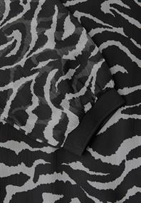 Chiffonbluse mit Zebra-Print flint grey