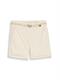 Chino Bermuda Shorts mit Gürtel dove white