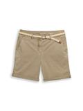 Chino Bermuda Shorts mit Gürtel silver olive