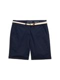 Chino Bermuda Shorts mit Gürtel sky captain blue