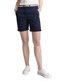 Chino Bermuda Shorts mit Gürtel sky captain blue