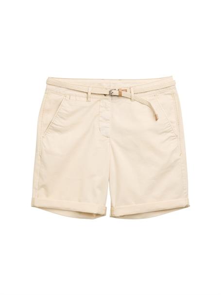 Chino Bermuda Shorts mit Gürtel summer beige