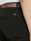 Chino Hose mit Gürtel black