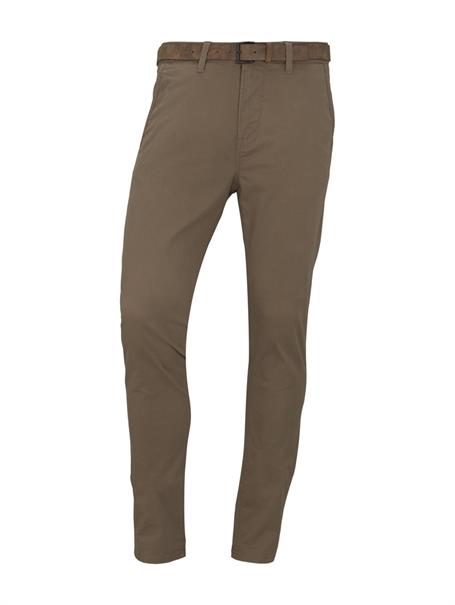 Chino Hose mit Gürtel honey camel beige