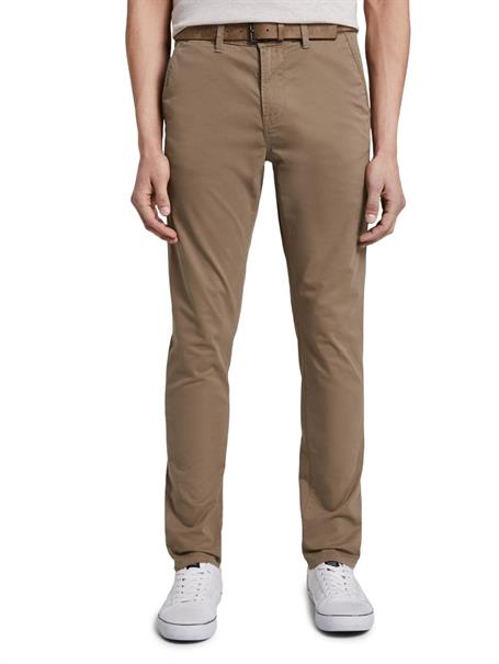 Chino Hose mit Gürtel honey camel beige