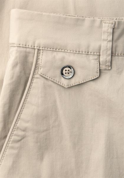 Chino im Casual Fit in softer Qualität cobble stone