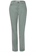 Chino im Casual Fit in softer Qualität dark mint green