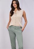 Chino im Casual Fit in softer Qualität dark mint green