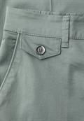 Chino im Casual Fit in softer Qualität dark mint green