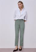 Chino im Casual Fit in softer Qualität dark mint green