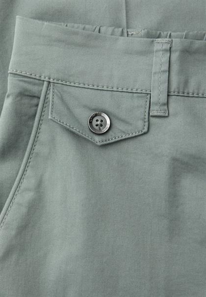 Chino im Casual Fit in softer Qualität dark mint green