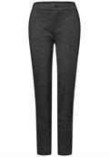 Chino im Melange-Look black