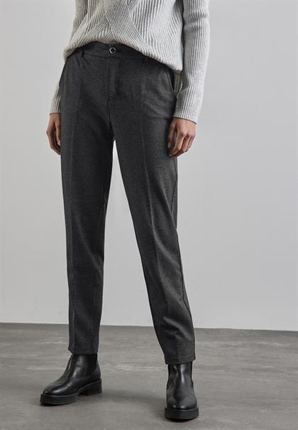 Chino im Melange-Look black