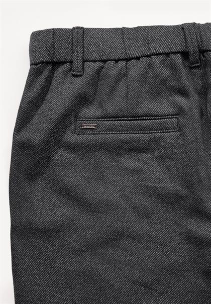 Chino im Melange-Look black