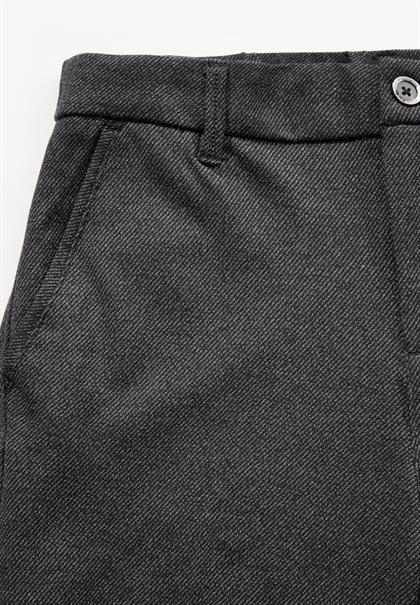 Chino im Melange-Look black