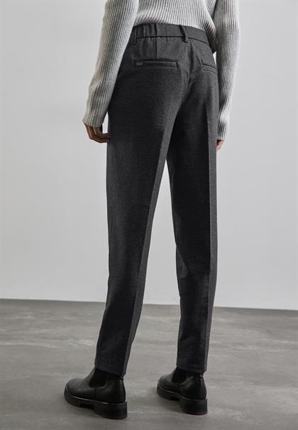Chino im Melange-Look black