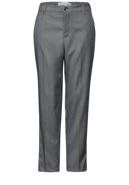 Chino im Melange-Look dust grey mel.