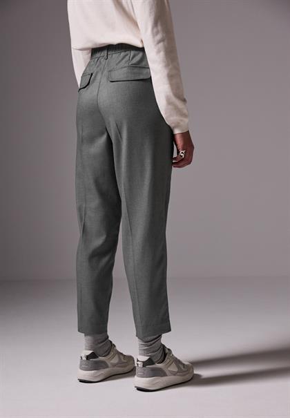 Chino im Melange-Look dust grey mel.