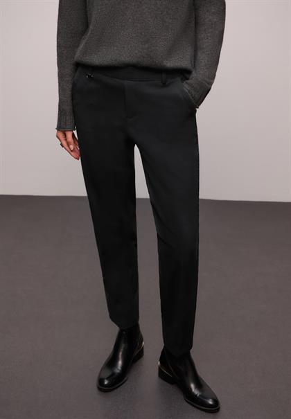 Chino mit Tape-Detail black