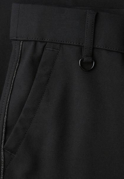 Chino mit Tape-Detail black