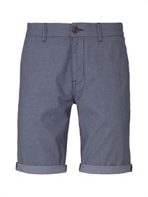 Chino Shorts mit feiner Struktur blue white diamond dobby