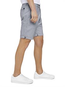 Chino Shorts mit feiner Struktur blue white minimal check