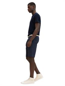 Chino Shorts mit Gürtel blue white dobby