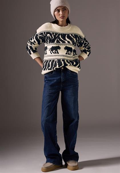 Chunky Jaquard Sweater soft beige