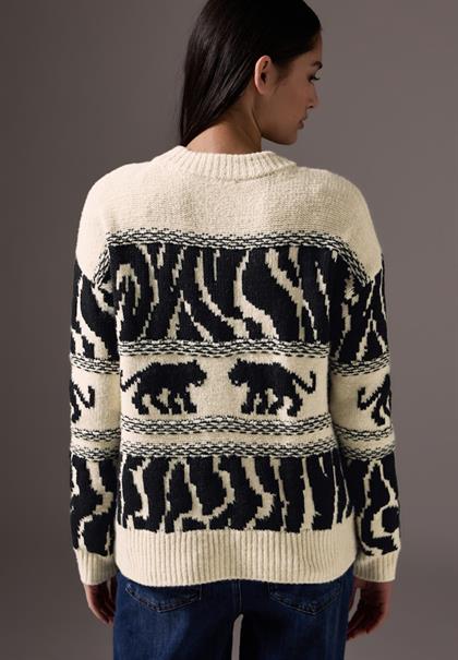 Chunky Jaquard Sweater soft beige