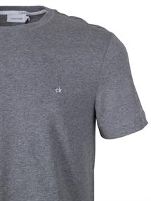 CK Calvin Klein T-Shirt mit Logo-Stickerei grey1