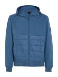 CL MIX MEDIA HOODED JACKET blue coast