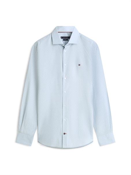 CL - POPLIN MINI PRINT SF SHIRT chambray sky - allover